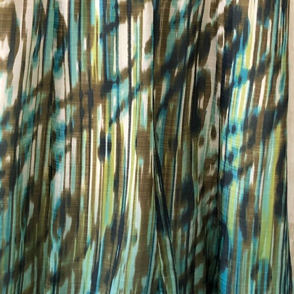 NIC & ZOE Watercolor Silk Blend Midi Skirt - Picture 7 of 10